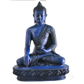 Large Earth Touching Buddha Blue RB-845L